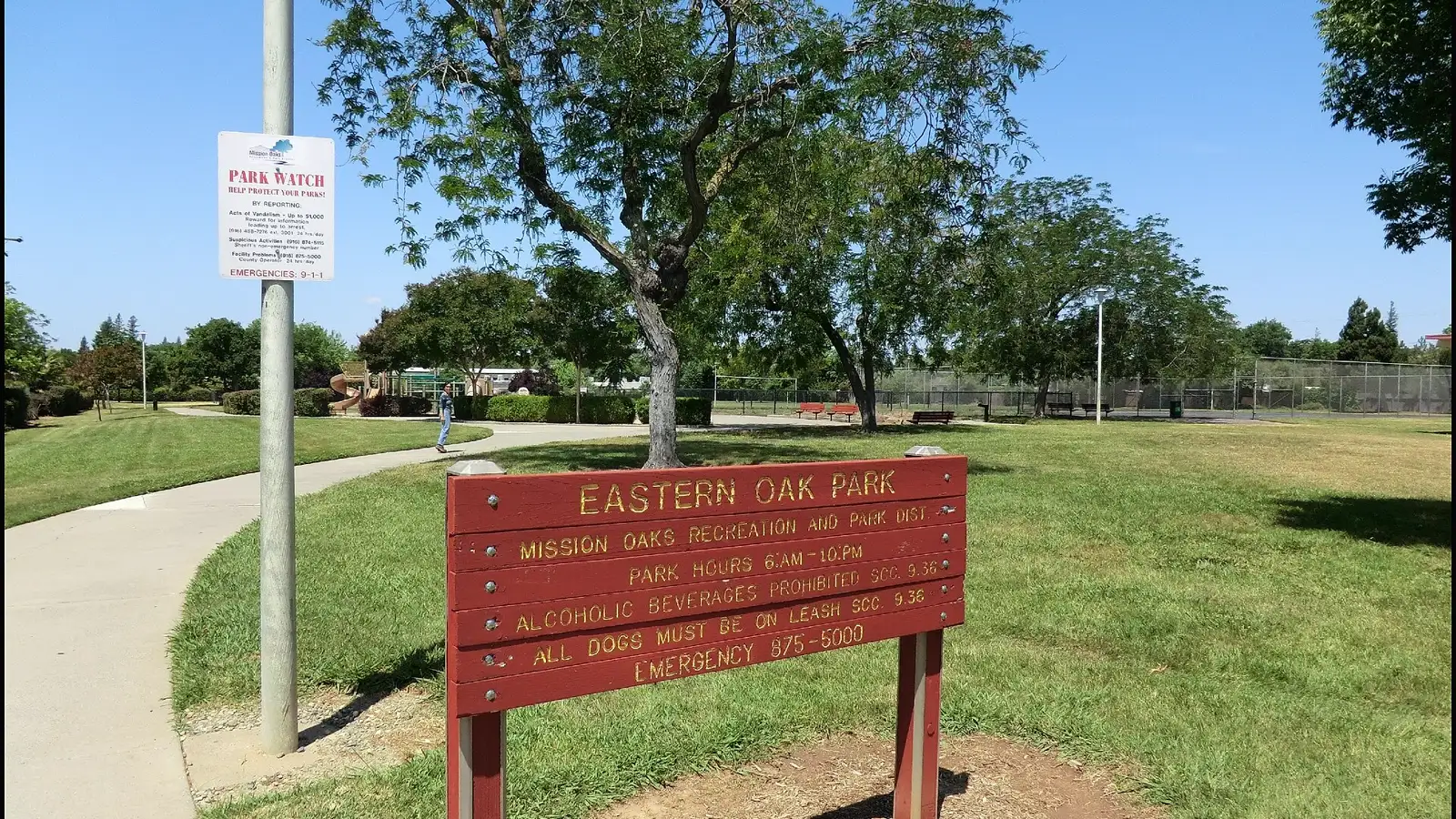 Eastern Oak Park in the Arden-Arcade area